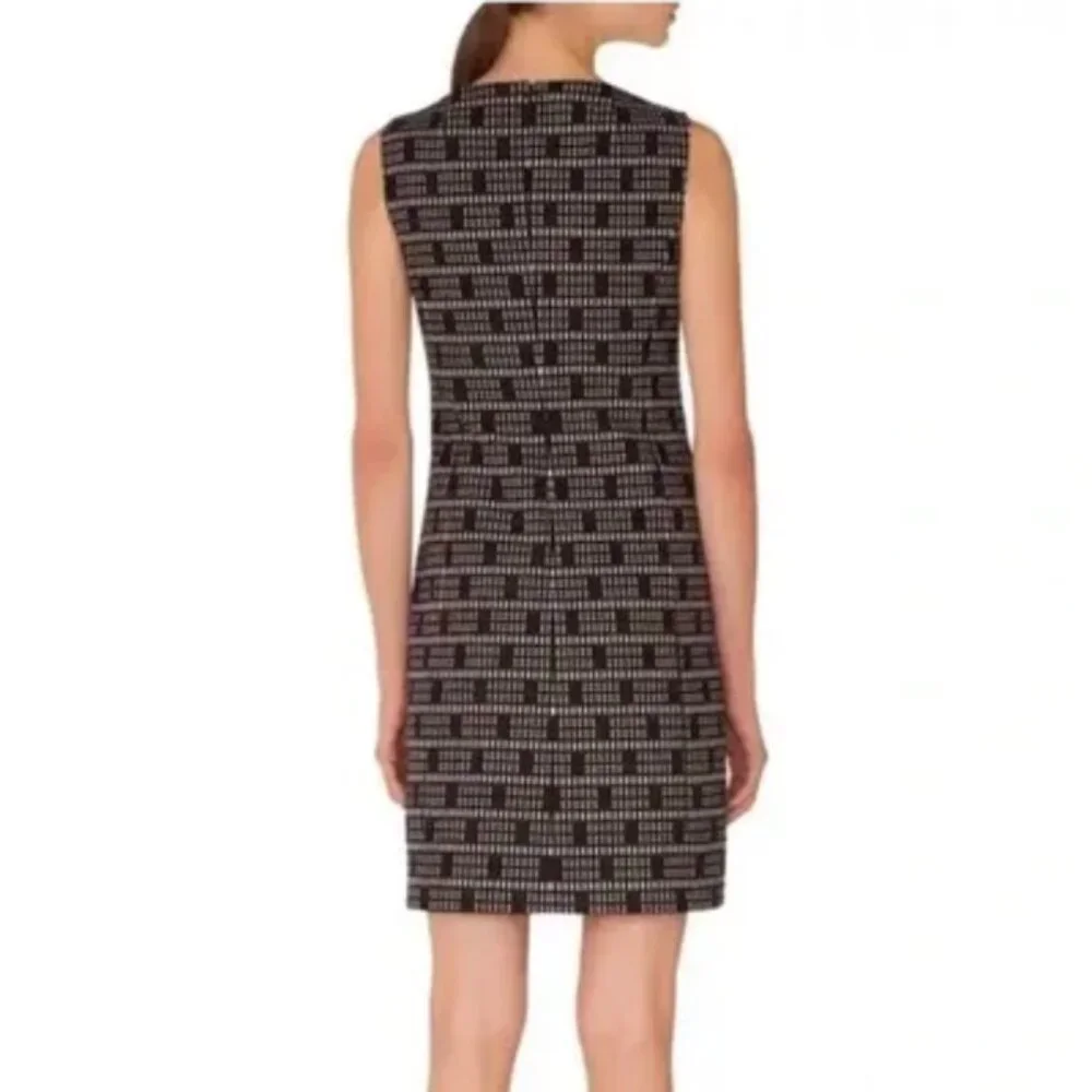 AKRIS Punto‎ Lace Jacquard Sheath Dress in Black sz 6